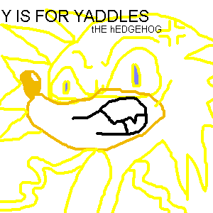 Y is for Yaddles the Hedgehog