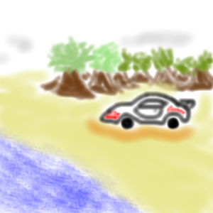 Car On The Beach