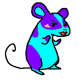 A brightly colored mouse