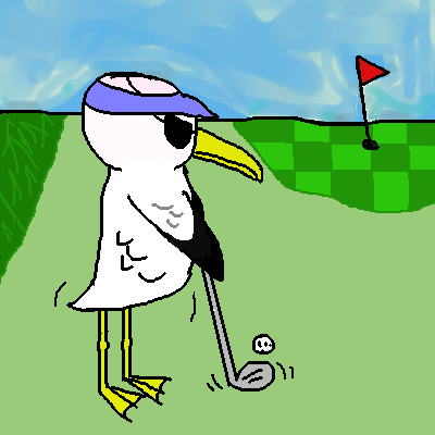 it's not a good idea to golf with an eyepatch